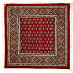 BLUENIYA Termeh Elegance – 40"x40" Handcrafted Cotton Tablecloth | Washable, Reusable, Persian Paisley Design – Small Square Coffee & Dining Table Cover