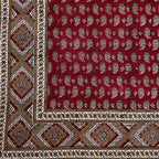 BLUENIYA Termeh Elegance – 40"x40" Handcrafted Cotton Tablecloth | Washable, Reusable, Persian Paisley Design – Small Square Coffee & Dining Table Cover