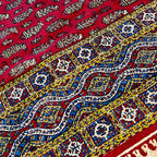 BLUENIYA Termeh Elegance – 40"x40" Handcrafted Cotton Tablecloth | Washable, Reusable, Persian Paisley Design – Small Square Coffee & Dining Table Cover