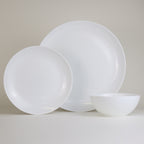 Tempered Opal 12 piece Dinner Set Luna