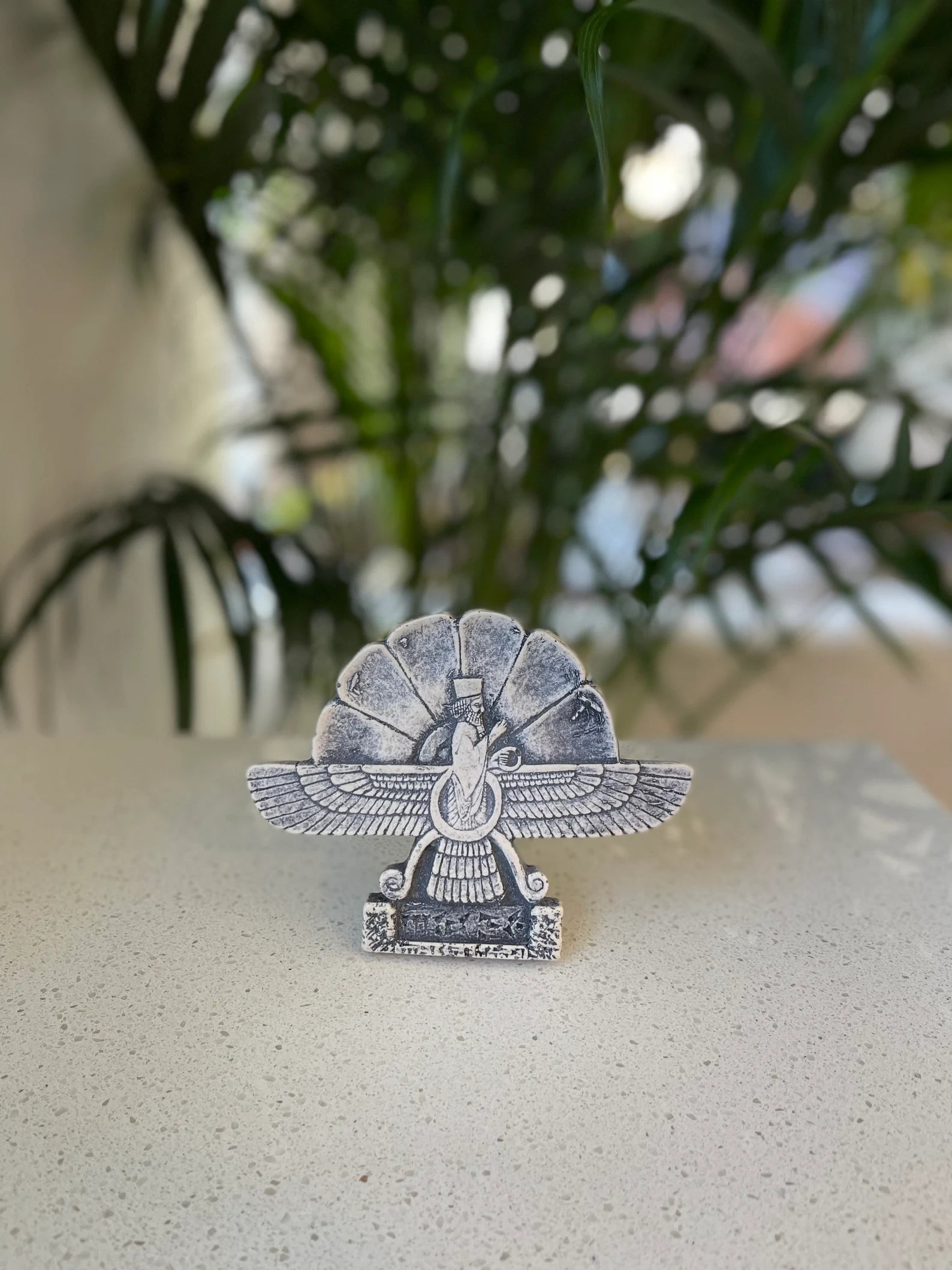 Faravahar Statue | Zoroastrian Ahura Mazda Figurine | Ancient Spiritual Decor | Unique Vintage Home Decor Gift
