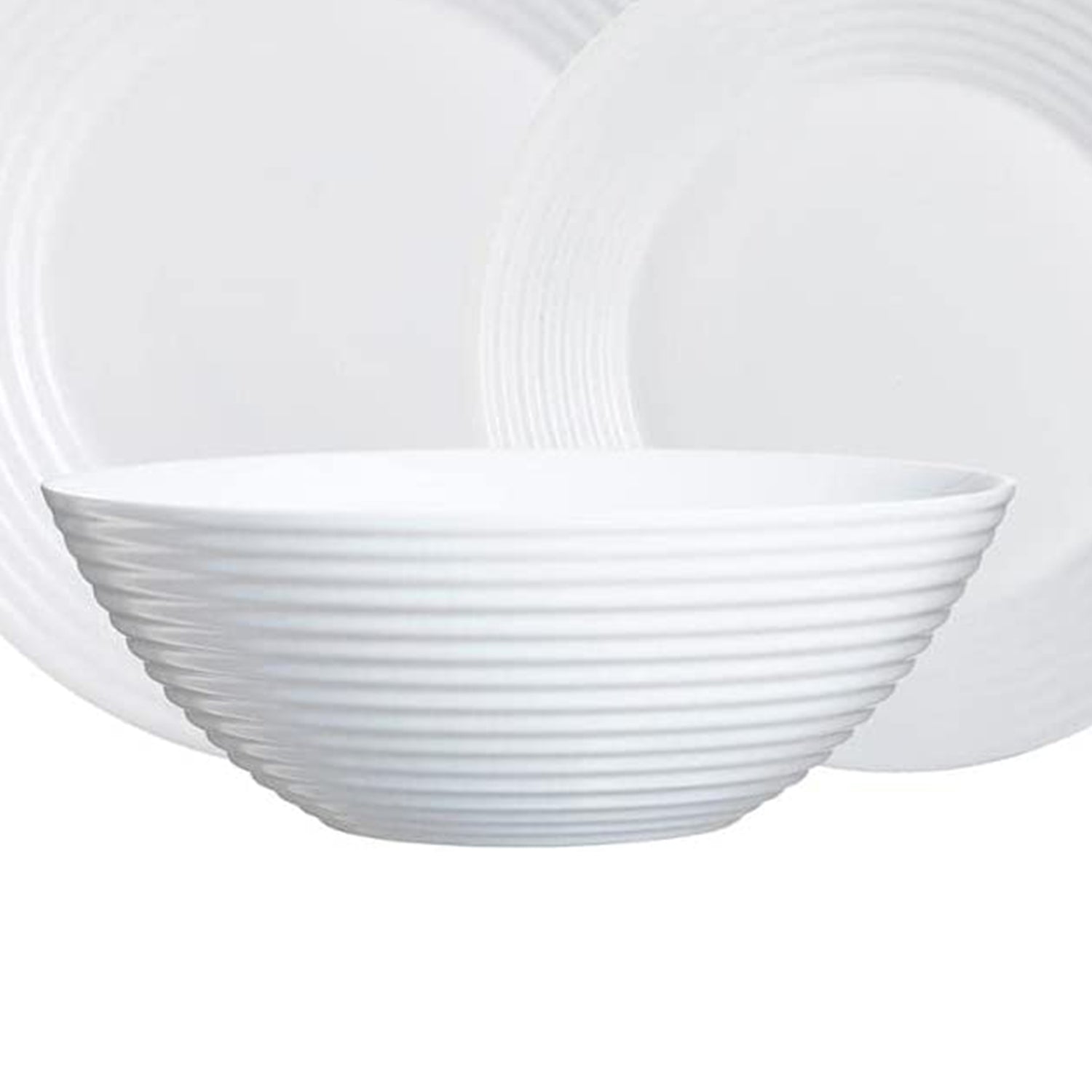 Tempered Opal 12 piece Dinner Set,Circles