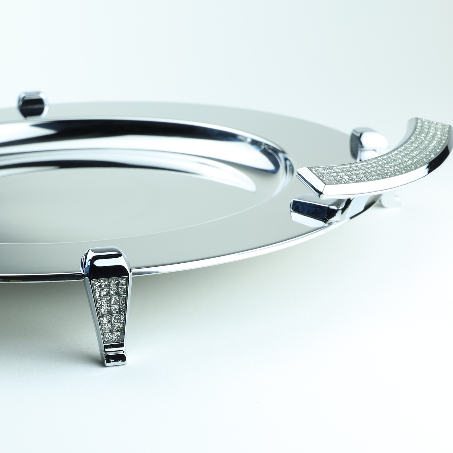 Oval silver tray 350mm - 13 Inch